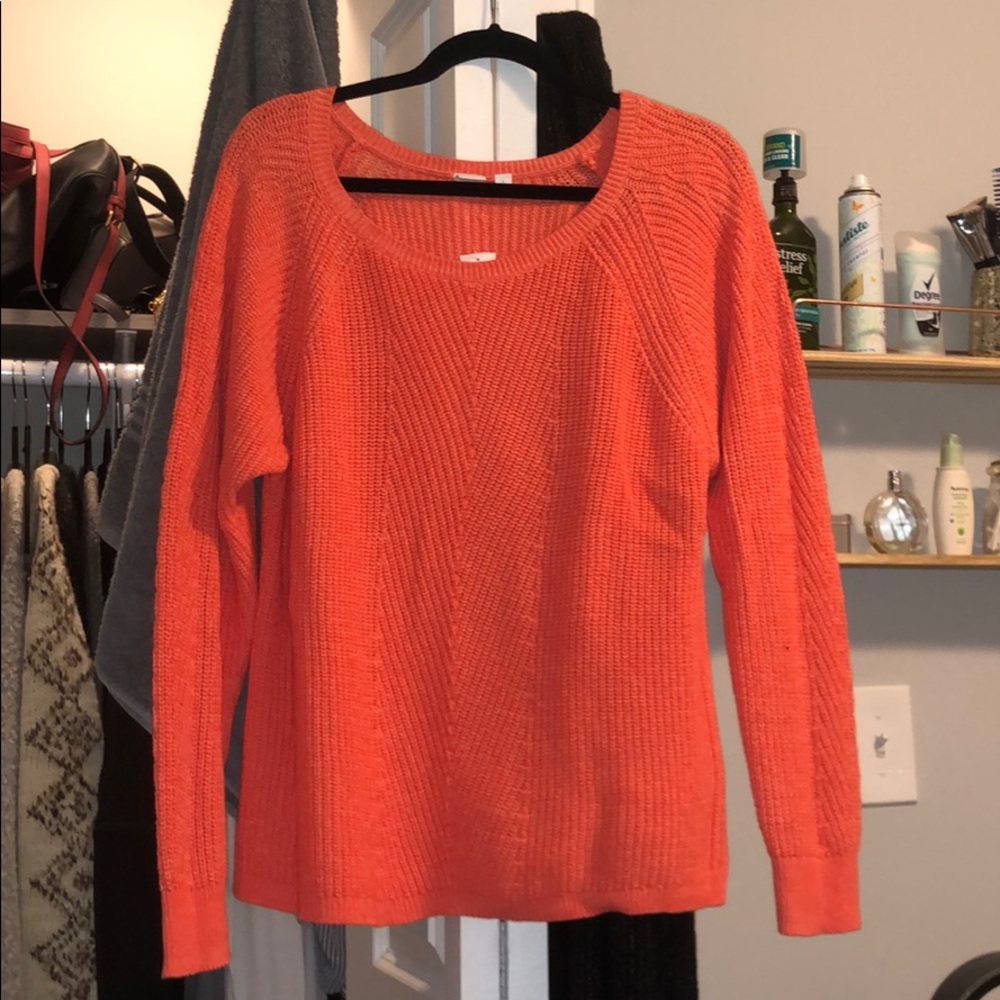 Salmon/Orange knit sweater
